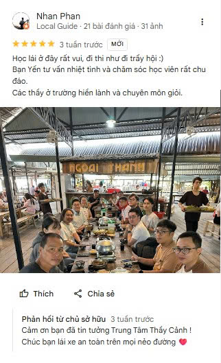 Bài đánh giá của học viên