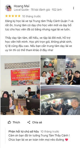 Bài đánh giá của học viên 6